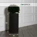 Кашпо Cylinder hl80-40b Evabrick 40 см 80 см 84 л полимербетон черный