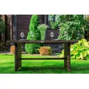 Нераздвижной садовый стол Royal family FIONA 160 см x 90 см x 74 см алюминий коричневый