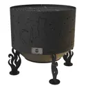 Костровая чаша Fire-House Коты и звезды d 50 см с решеткой гриль 50x49 см