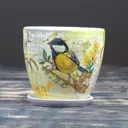 Горшок цветочный Винтаж птицы 0.8 л