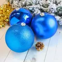 Набор елочных шаров Зимнее волшебство 2122916 15 см пластик синий 3 шт
