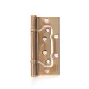 Петля без врезки LOKCLY 125x75x2.5 светлый золотистый кофе на подшипниках