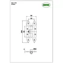 Петля AMIG 9100-200x90x4 сталь черный