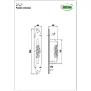Ручка скоба AMIG 104-280x45 цвет черный
