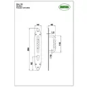 Ручка скоба AMIG 105-280x45 цвет черный