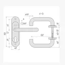 Ручка на планке Crit Р72-4948У-Хш хром