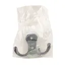 Крючок мебельный Sanberg М2718 2.85x3.65 см цам цвет черный