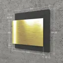 Цифры на дверь квартиры Бестмедиа самоклеящиеся №250 15x12 см царапанное золото