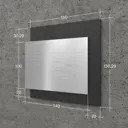 Цифры на дверь квартиры Бестмедиа самоклеящиеся №299 15x12 см царапанное серебро