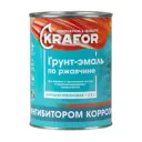 Грунт- эмаль по ржавчине Krafor 26698 1 кг цвет коричневый
