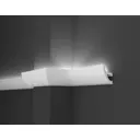 Плинтус потолочный дюропласт ударопрочный под LED подсветку Decor-Dizayn DD510 белый 5.2x8x200 см