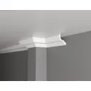 Плинтус потолочный дюропласт ударопрочный под покраску Decor-Dizayn DD30 белый 8.5x7.8x200 см