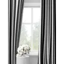 Шторы на шторной ленте decoracion С элегантными полосками #33010404, 145x275см, цвет черно-белый