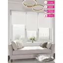 Рулонная штора Блэкаут Кристалл Domlegrand 61.5x175 цвет белый