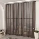 Тюль органза Милана 500x260 цвет коричневый, на шторной ленте