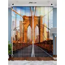 Фотошторы Габардин 290x265 см Homepick Bridge/2121/