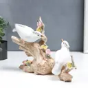 Фигурка сувенирная Simaland "Две птицы на коряге с цветами" 21 см