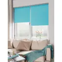 Рулонная штора Блэкаут Domlegrand 90x175 цвет бирюза