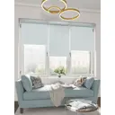 Рулонная штора Блэкаут Кристалл Domlegrand 140x175 цвет голубой