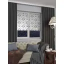 Штора рулонная Винтаж Domlegrand 120x170 см цвет черный жемчуг