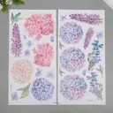 Наклейка интерьерная цветная "Гортензии" 30x60 см набор 2 листа