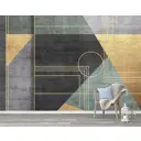 Фотообои флизелиновые с виниловым покрытием Геометрия Бетон 400x270 см