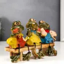 Сувенир Simaland Лягушата на скамейке 12.5x19x6 см