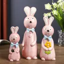 Сувенир Simaland "Семья зайчиков-огородников" набор 3 шт 24x8x7 см