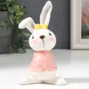 Сувенир Simaland "Стеснительная зая в розовой кофточке, с жёлтым бантом" 14.3x6.6x9.8 см