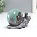 Сувенир Simaland "Улитка" голубая глазурь 6.2x9.5 см