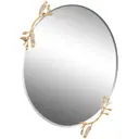 Зеркало настенное Bogacho Oliva Branch золотистое, 72x60 см