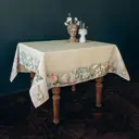 Скатерть на стол Myatashop Кролики прямоугольная 145x145 цвет бежевый