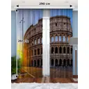Фотошторы Homepick ShtBlakaut21092020 24RomeBlackout/1339/ на шторной ленте 265x290 см, рисунок города