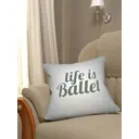 Наволочка декоративная Homepick из флиса 45x45 см LifeIsBallet 1515