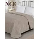 Покрывало Romance стежка 120725, 150x200 см, велюр, цвет капучино