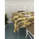Скатерть Homepick габардин 145x145 см прямоугольная цвет горчичный черный белый 824