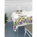 Скатерть Homepick габардин 145x180 см прямоугольная цветы фиолетовые 10535