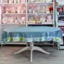 Скатерть Myatashop овальная "Акварель" 155x240 см