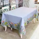 Скатерть на стол Myatashop Botanica прямоугольная 155x155 см цвет серый