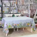 Скатерть на стол Myatashop Botanica прямоугольная 155x320 см цвет серый