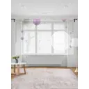 Тюль Joyarty на шторной ленте для кухни Украшение Елки 155x180 см цвет фиолетовый