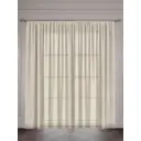 Тюль на шторной ленте для кухни Рейн 300x270 см цвет бежевый
