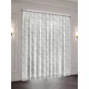 Тюль на шторной ленте для кухни Лиана 300x270 см цвет белый