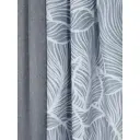 Штора на шторной ленте Листья 200x270 см цвет серый