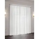 Тюль на шторной ленте для кухни Вуаль 300x270 см цвет молочный