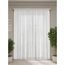 Тюль на шторной ленте Сетка Французская 300x270 см цвет белый