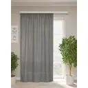 Штора на шторной ленте Канва 160x270 см цвет серый