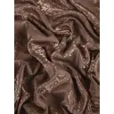 Комплект штор на шторной ленте Дамаск 250x270 см цвет коричневый