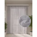 Тюль на шторной ленте Сетка Французская 500x270 см цвет серый
