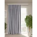 Штора на шторной ленте Велда 200x270 см цвет серо-фиолетовый